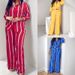 Spring Women's Clothing Striped Lapel Shirt And Trousers Set Casual Simple Clothing_ecoleips.com