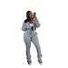 Women's Fleece-Lined Hooded Zip-Up Tracksuit Set – Slim Fit Drawstring Waist Joggers & Cropped Jacket (S-XXL, 6 Colors) | Streetwear Athleisure_ecoleips.com