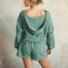 2026 New Model Foreign Trade Casual Fashion Hoodie Cross-Border Shorts Long Sleeve Tie Two-Piece Set_ecoleips.com