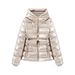 Women's Spring Hooded Windbreaker Jacket – Slim-Fit Short Coat With Light Insulation_ecoleips.com