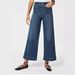 Women's Clothing Eight Point Wide Leg Pants Summer New Denim Flared Pants Wide Woven Nine Point Pants_ecoleips.com