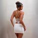 Summer Sexy Strapless Hollow out Backless Knit Bodycon Dress Set for Women European And American Street Style Pure Alluring_ecoleips.com