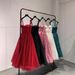Women's Clothing New Style Suspender Evening Dress, Elegant And Slim, Medium Length Dress, Sequined Mesh, Puffy Skirt, Suitable For Daily Party Wear_ecoleips.com