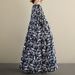 Autumn New Bohemian Casual Round Neck Long Sleeve Pleated Mom Outfit Polka Dot Dress For Women_ecoleips.com