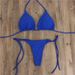 Verve Halter Neck Adjustable Bikini Sexy Swimsuit Women Two-Piece Tie Multi-Color Three-Point Set_ecoleips.com