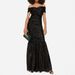 Elegant Sequin Off-Shoulder Evening Dress – Stunning Backless Long Gown For Parties & Galas (XS-XXL, Stretch Polyester-Spandex Blend)_ecoleips.com