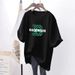 Women's White Loose Short-sleeved T-shirt Women's Large Size Tops New Summer Medium And Long Style T-shirt_ecoleips.com