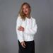 Faux Mink Knit Cardigan – Soft Oversized Button-Up Sweater Coat (One Size, Round Neck, Long Sleeve, Thick & Cozy, White, Perfect For Layering)_ecoleips.com