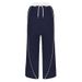 AC792 Cross-Border Color-Block Sports Loose Straight-Leg Versatile Wide-Leg Trendy Women's Casual Pants_ecoleips.com