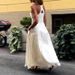 White Camisole Summer Long Dress Casual Off Shoulder Pocket Slim Fit Dress Elegant Tassel Patchwork High Waisted Party Dresses_ecoleips.com