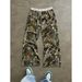 Women's Clothing Spring And Autumn New Branch Pattern Printed Casual Pants Fashionable Wide Leg Mopping Versatile Long Pants_ecoleips.com
