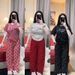 Women's Casual Two Piece Set Summer Floral Print Short Sleeve Top With High Waist Wide Leg Pants Outfit_ecoleips.com