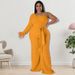 Women's Clothing Plus Size Women's Asymmetrical Jumpsuit Long Sleeve For Formal & Casual For Women Long Sleeved Collared Dress_ecoleips.com