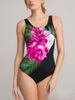 K European And American One-piece Oversized One-piece Swimsuit With Printed Women's Bikini Swimsuit_ecoleips.com