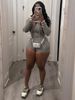 Women's Clothing Spring And Summer Two Wear Women's Jumpsuit Shorts Two Piece Suit Fashionable Ultra Short Long Sleeved Jumpsuit_ecoleips.com