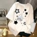 Women's Pure Cotton Short Sleeve T-Shirt Summer 2024 Loose Versatile Top European Style Fashionable Wholesale Export Quality_ecoleips.com