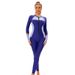 Women's Clothing Muslim New Color Matching Conservative Women's One Piece Swimsuit Long Sleeved Full Surround Sun Proof Tight Swimsuit_ecoleips.com