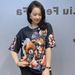 Women's Clothing Women's Round Neck Loose Short Sleeved T Shirt Women's Summer 3D Printing Fashion Heavy Beaded Half Sleeved Top Trendy_ecoleips.com