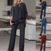 Women's Solid Color Casual Suit Loose Fit Fashion Hot Selling New_ecoleips.com