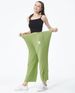 Women's Sleep Bottoms Daisy Print Cotton Comfortable Loose High-Waisted Plus Size 7XL Thin High Elastic Drape Pajamas Leggings_ecoleips.com