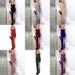 European American New Women's Fashion Sexy V-neck Dress With Straps, Sequins, And Slit, Evening Gown_ecoleips.com