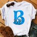 26 English Letters Butterfly Print T-shirt Short Sleeve Women Oversized T Shirt Tops Graphic T Shirts Harajuku Harajuku_ecoleips.com