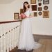 Women's Clothing Parisian Garden Romance: V-Neck Short-Sleeve Maxi Dress With Open Back & Flowing A-Line Skirt (Breathable Polyester, Wedding Guest)_ecoleips.com