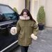girl 2025 Winter Foreign Trade Lamb Wool Hooded Fleece Parka New Down Jacket Women's Workwear Cotton Coat Trendy_ecoleips.com