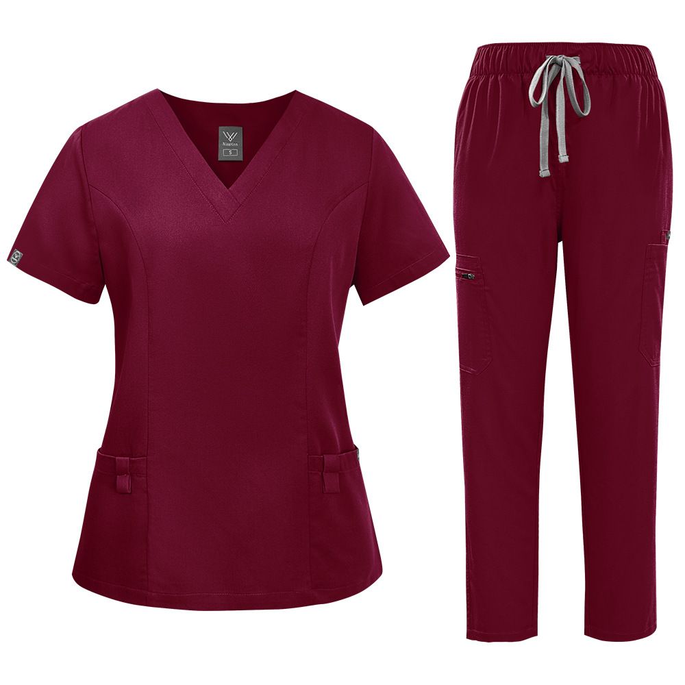 Women's Clothing Multi Color Split Suit Nurse Uniform Work Clothes Protective Clothing Professional Work Clothes Technician Clothes Brush Hand Clothes_ecoleips.com