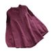 Women's Ruffled Casual Long Sleeve Shirt Autumn 2026 Button Detail Oversized With Waist Cinching Elegant Fashion Blouse_ecoleips.com