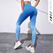Women's high waist gradient hip-lifting fitness pants women's running tight-fitting quick-drying yoga pants_ecoleips.com