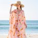 Women's Clothing "Tie-Dye Beach Cover-Up – Flowy Sun Protection Shirt With Side Slits & Adjustable Tie-Waist"_ecoleips.com