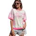 ng2510292 Cross-border Hot-selling Summer New Round-neck Pullover Women's European And American Fashion Trendy Floral Print_ecoleips.com