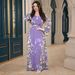 Modest Abaya Dress"Elegant Dubai Abaya – Printed Muslim Dress With Modern Arab Style & Comfortable Fit"_ecoleips.com