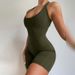 Solid Color High-Waisted Waist Cinching Bodysuit European American Style Sleeveless Backless Fitness Sports Yoga Jumpsuit for Women_ecoleips.com