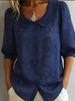 Vintage Floral Embroidered Shirt – Oversized Button-Up Blouse With Roll-Up Sleeves (S-3XL, Euro/US Bestseller)_ecoleips.com