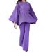 Women's Clothing Spring New Pleated Design Fashionable Temperament Loose Pants Suit For Women_ecoleips.com