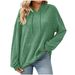 Aria Basics European And American Cross-Border Trade 2025 Autumn Winter New Solid Color Long Sleeve Hooded Ribbed Brushed_ecoleips.com