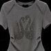 Women's Clothing Summer New Heavy Industry Swan Hot Diamond Gray Short Sleeved T Shirt Women's Ice Silk Breathable Shoulder Niche Top_ecoleips.com
