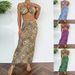 New Three Piece Women's Swimsuit Set Leopard Print Hollow Out Long Skirt Bikini Swimwear_ecoleips.com