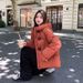 Temperament High-end Sense Square Collar Hooded Short Bread Suit Cotton Clothes Female Design Sense_ecoleips.com