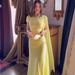 Elegant Short-Sleeve Mermaid Maxi Dress – Flowy Poly-Cotton Blend Dress With Princess Silhouette (S-Xxl, 4 Soft Colors, Wrinkle-Resistant)_ecoleips.com