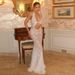 Women’s Clothing Women's Summer New Style Temperament Lace Hollow Halter Neck Long Skirt Sexy Backless Solid Color Dress_ecoleips.com