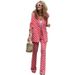 Independent Website European American Women's Clothing Digital Print Bohemian Suit Long-sleeve Cardigan And Pants_ecoleips.com