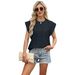 European And American Cross-border Foreign Trade 2025 Spring-summer New Round-neck Loose Short-sleeve T-shirt_ecoleips.com