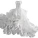 Spring New Arrival Mini Train Wedding Dress Student Princess Style Puffy Cake Skirt Short Front Long Back Photo Studio Dress_ecoleips.com