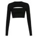 Women's T Shirt O-Neck Slim Fit Sexy Long Sleeve T-shirt Female Tees Shirt Femme Woman Crop Tops 2026 Spring New Korean Clothing_ecoleips.com