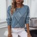 Fuzzy Rain Fashion Hollow Out Sequin Knitted Women, New Autumn Winter European And American Cross-Border Diamond Pattern_ecoleips.com
