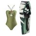 Bohemian Style European And American New Suits Gem Jewelry Jumpsuits Chiffon Skirts Sun Protection Holiday French Swimsuits_ecoleips.com