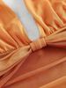 Gradient Bow Tie Strap Asymmetrical Backless Spaghetti Strap Dress_ecoleips.com
